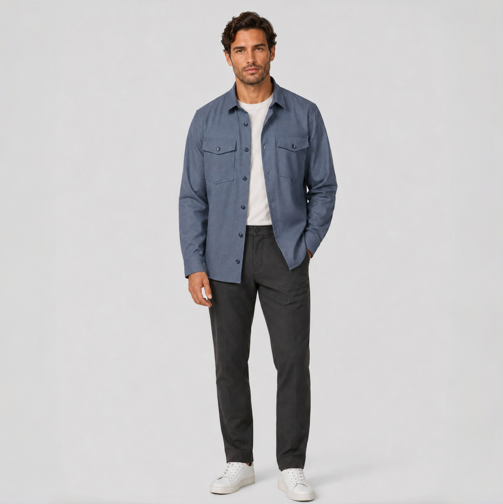Men's Scandinavian Shirt Jacket