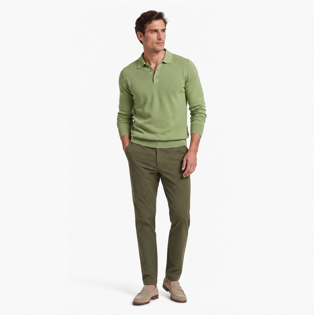 Men's Custom Logo Tech Chino Trousers