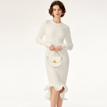 Women’s Rayon Blend Ribbed Knit Bodycon Midi Dress